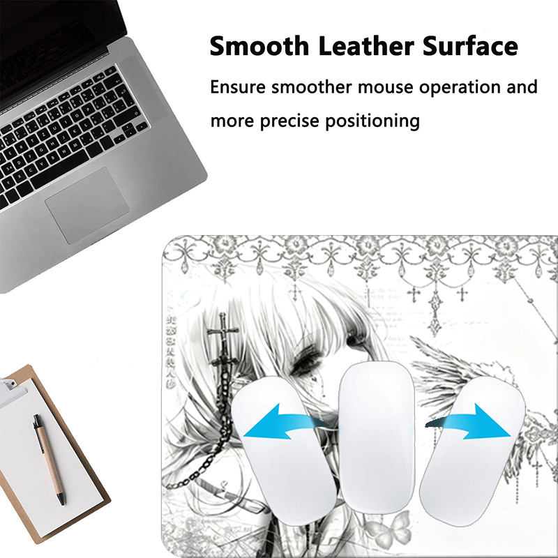 Leder-Mauspad Schwarz Weiß Ani – Esports Gaming Mousepad Bewertung und Preis